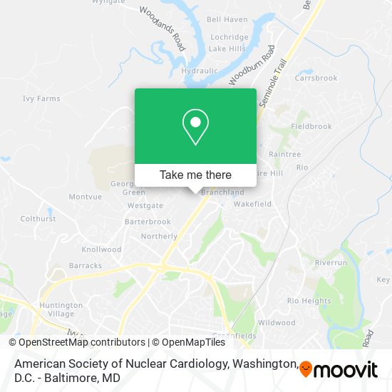 Mapa de American Society of Nuclear Cardiology