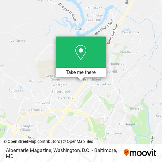Mapa de Albemarle Magazine