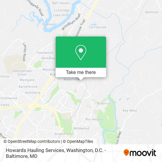 Mapa de Howards Hauling Services