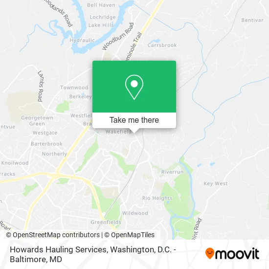 Howards Hauling Services map