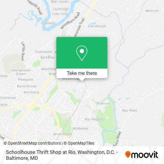 Schoolhouse Thrift Shop at Rio map
