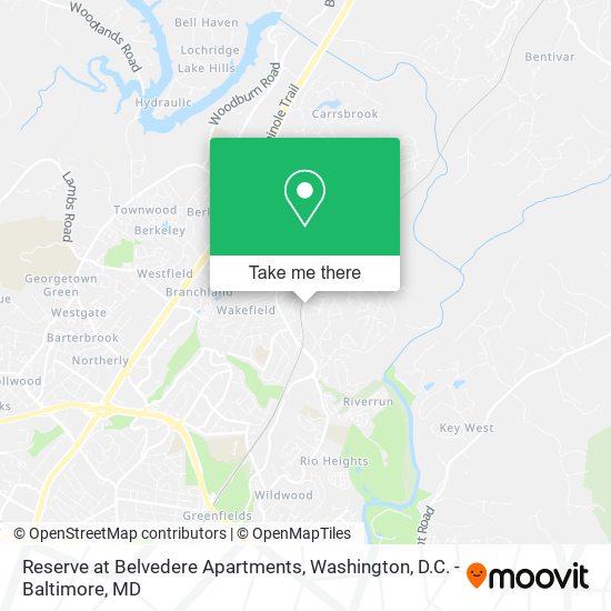 Reserve at Belvedere Apartments map