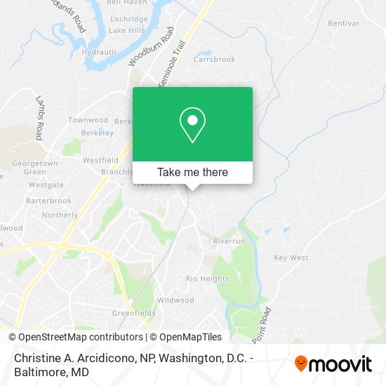 Mapa de Christine A. Arcidicono, NP