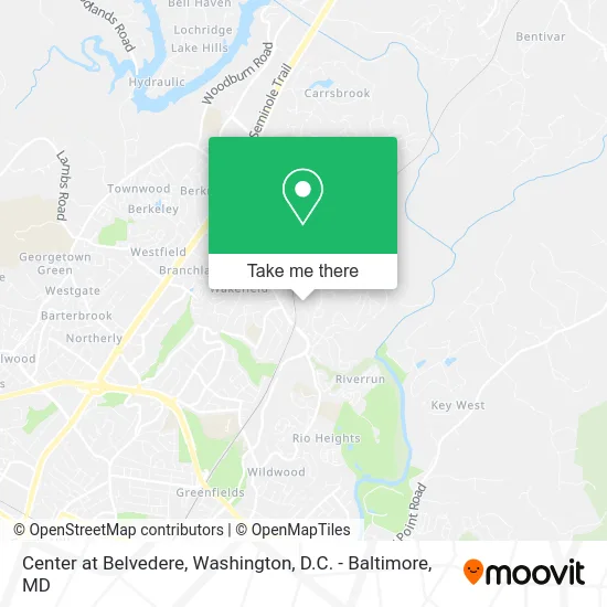 Center at Belvedere map