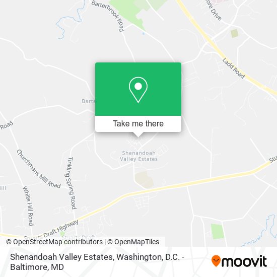 Shenandoah Valley Estates map