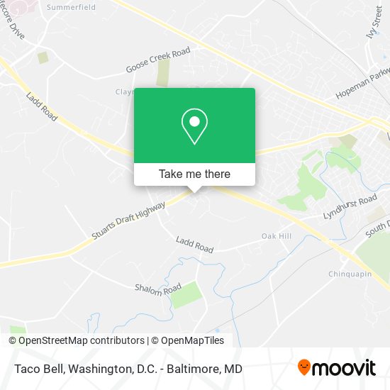 Taco Bell map
