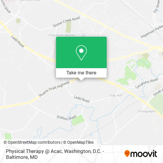 Physical Therapy @ Acac map
