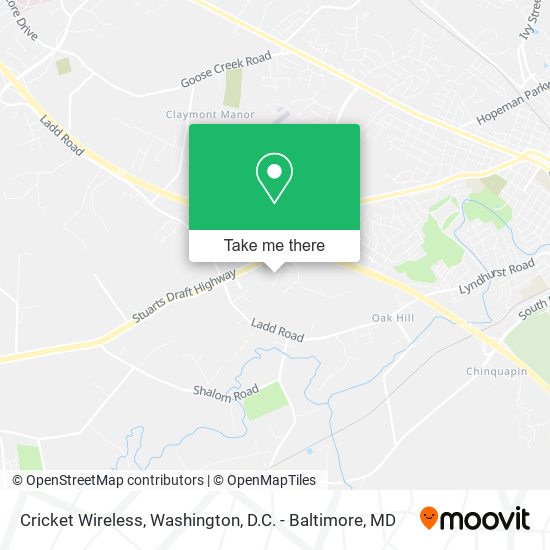 Cricket Wireless map