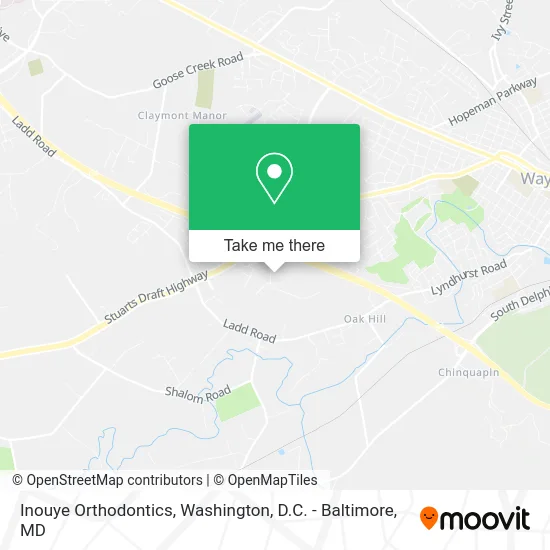 Inouye Orthodontics map