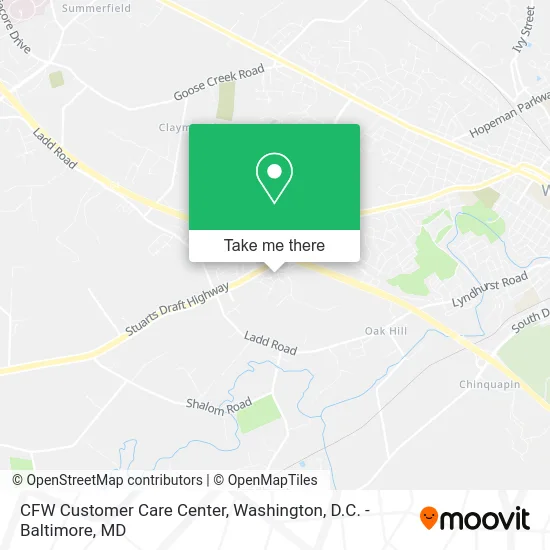 CFW Customer Care Center map