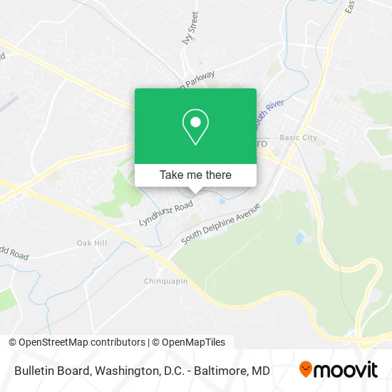 Bulletin Board map