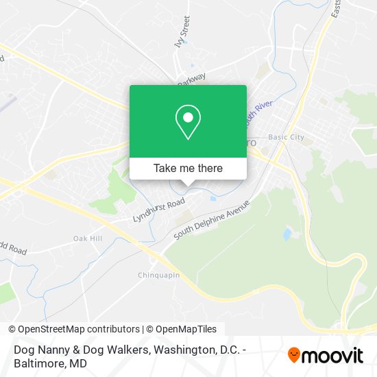 Dog Nanny & Dog Walkers map