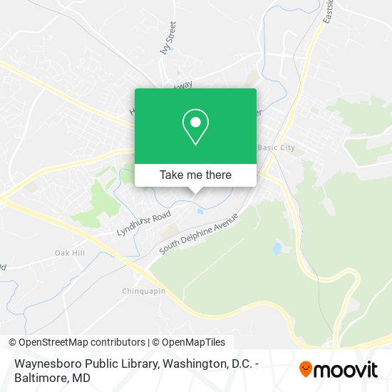 Waynesboro Public Library map