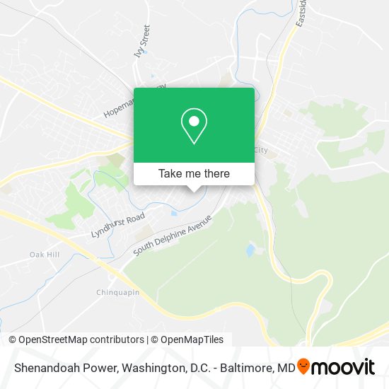 Shenandoah Power map