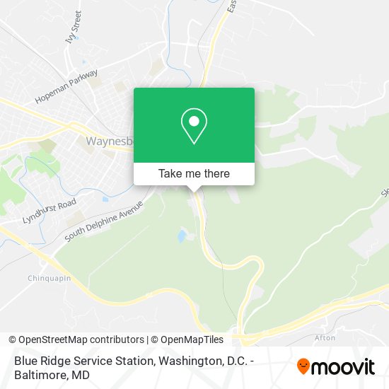 Mapa de Blue Ridge Service Station