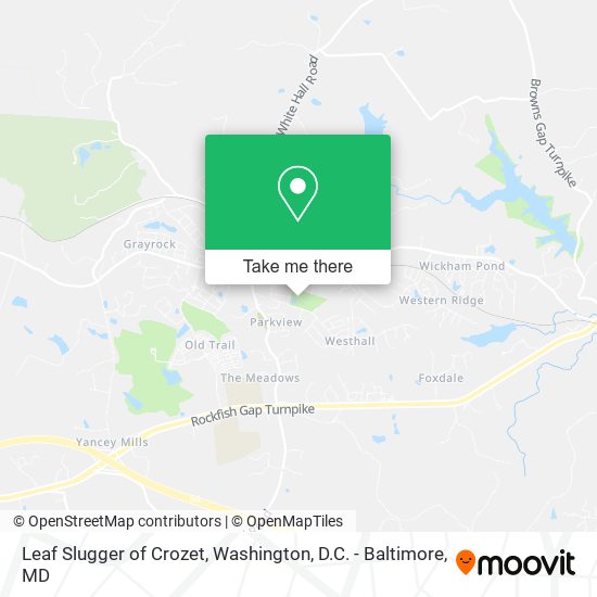 Leaf Slugger of Crozet map