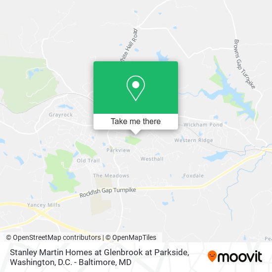 Mapa de Stanley Martin Homes at Glenbrook at Parkside