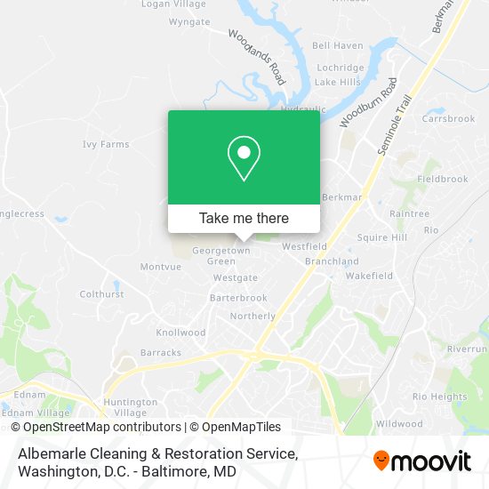 Albemarle Cleaning & Restoration Service map