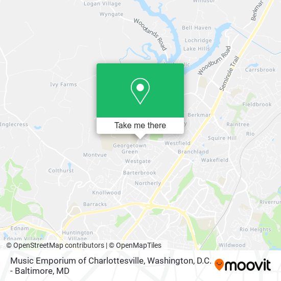 Mapa de Music Emporium of Charlottesville