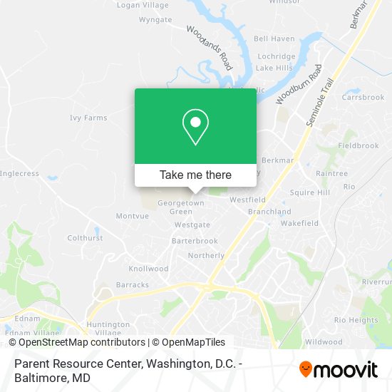 Parent Resource Center map