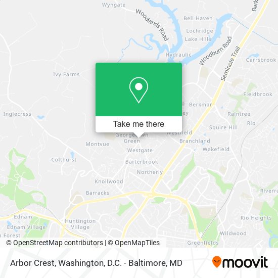 Arbor Crest map