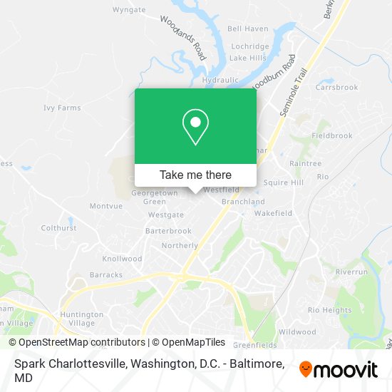 Mapa de Spark Charlottesville