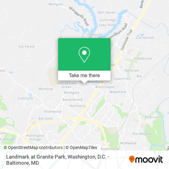 Landmark at Granite Park map