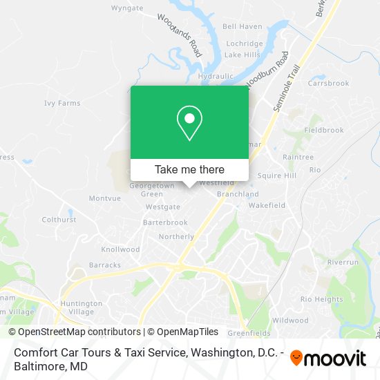 Mapa de Comfort Car Tours & Taxi Service