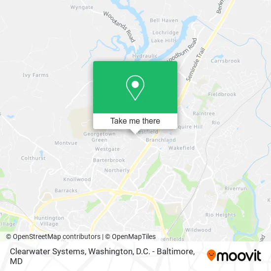 Clearwater Systems map