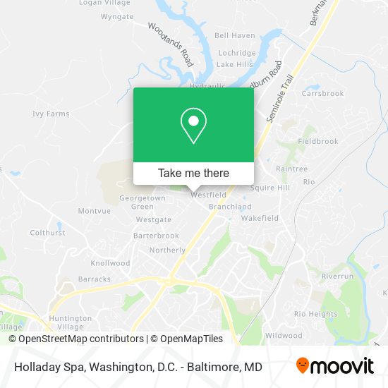 Holladay Spa map