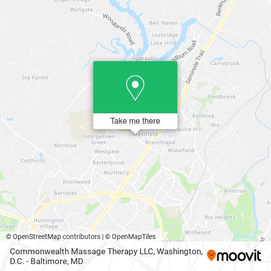 Mapa de Commonwealth Massage Therapy LLC