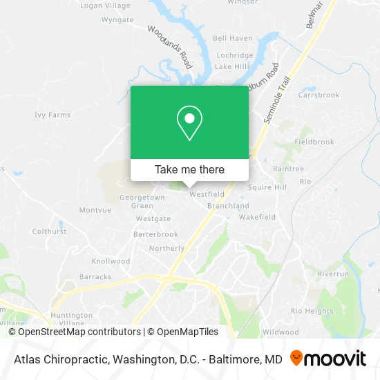 Atlas Chiropractic map