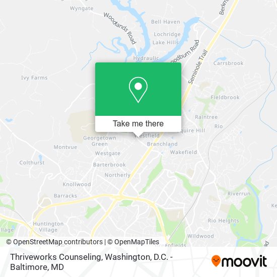 Mapa de Thriveworks Counseling