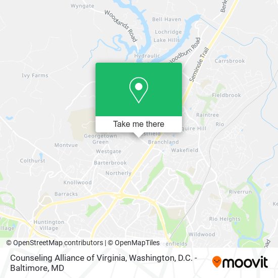 Counseling Alliance of Virginia map