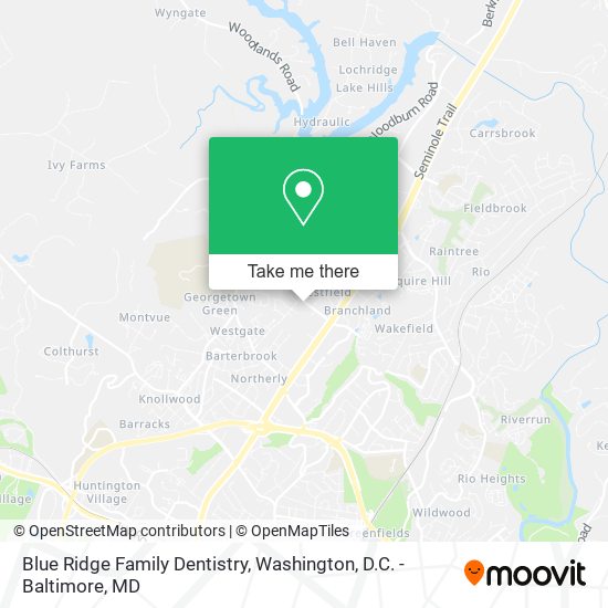 Blue Ridge Family Dentistry map