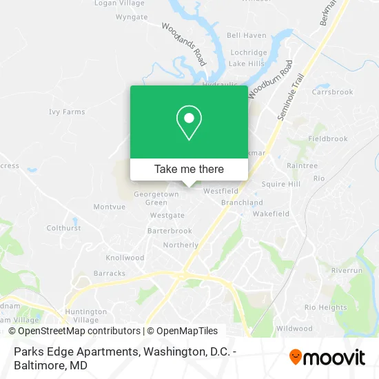 Parks Edge Apartments map