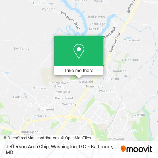 Jefferson Area Chip map