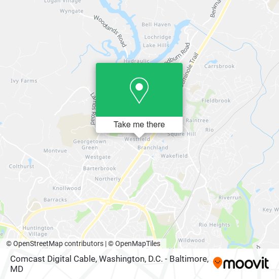 Comcast Digital Cable map