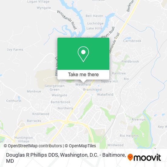 Douglas R Phillips DDS map