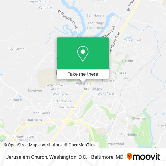 Jerusalem Church map