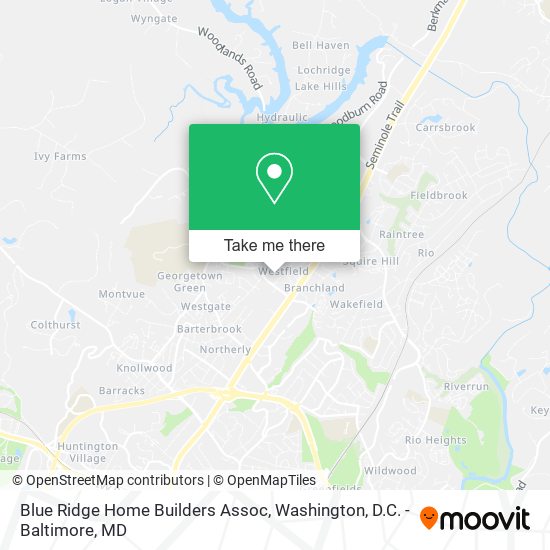 Blue Ridge Home Builders Assoc map