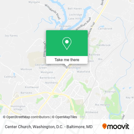 Center Church map