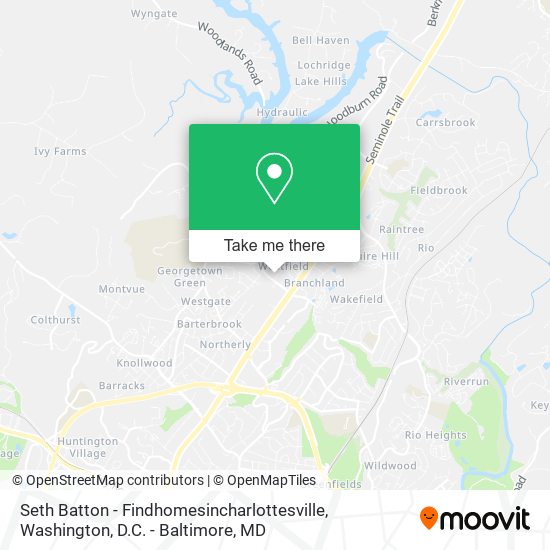 Seth Batton - Findhomesincharlottesville map