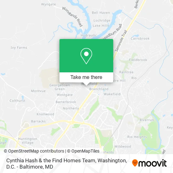 Mapa de Cynthia Hash & the Find Homes Team