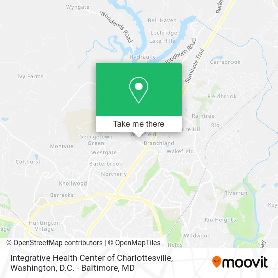 Integrative Health Center of Charlottesville map