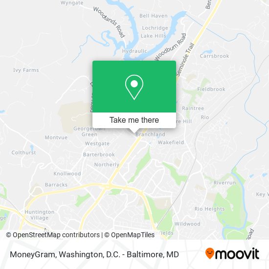 Mapa de MoneyGram