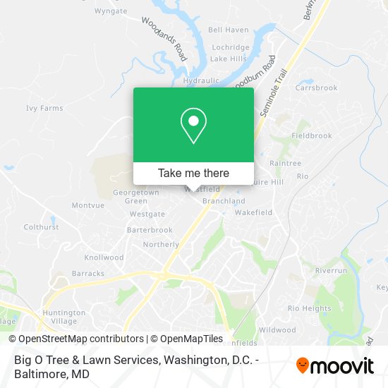 Mapa de Big O Tree & Lawn Services