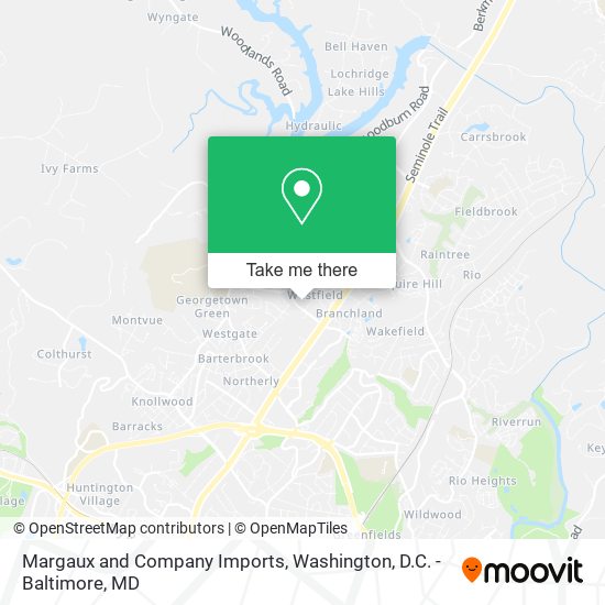 Margaux and Company Imports map