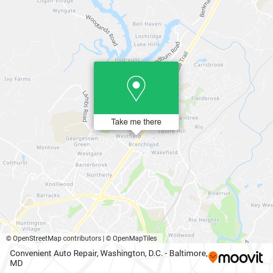 Convenient Auto Repair map