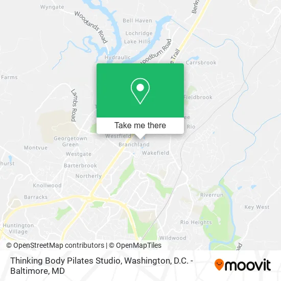 Mapa de Thinking Body Pilates Studio